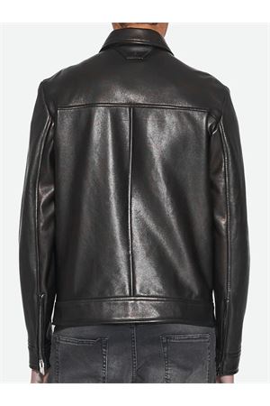 Black leather jacket SALVATORE SANTORO | ESY45541BLACK